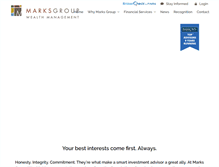 Tablet Screenshot of marksgroup.com
